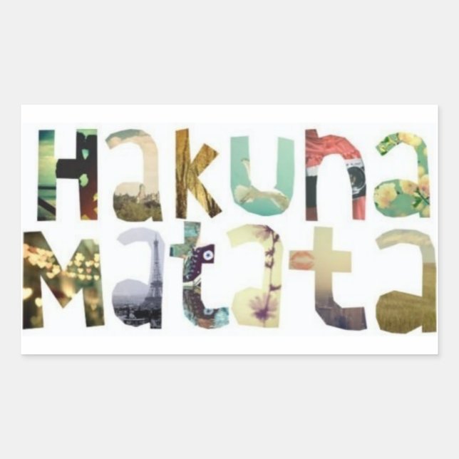 Hakuna Matata Stickers (Vorderseite)