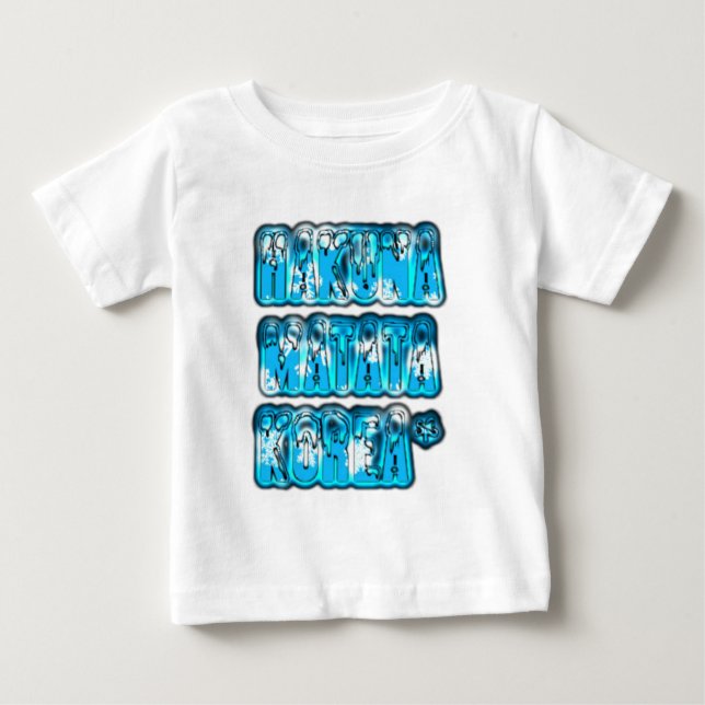 Hakuna Matata Südkorea Art Print/Graphic Baby T-shirt (Vorderseite)