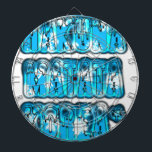 Hakuna Matata Südkorea Art Print/Graphic Dartscheibe<br><div class="desc">Hakuna Matata South Korea Art Print/Graphic Celebrate einen sorglosen Geist mit unserer Hakuna Matata South Korea Art Print. Dieses lebendige Design zeichnet sich durch fett blauen und weißen Text aus, der spielerisch die fröhliche Botschaft "Hakuna Matata South Korea" vermittelt. Die lustige Typografie und die hellen Farben machen es zu einem...</div>