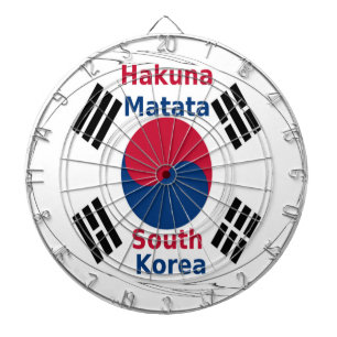 Hakuna Matata Südkorea Art Print/Graphic Dartscheibe