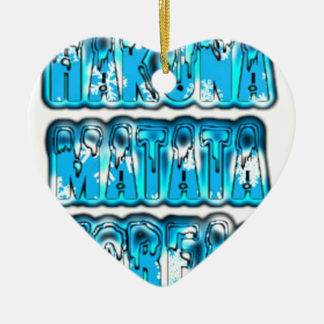Hakuna Matata Südkorea Art Print/Graphic Keramikornament (Vorne)