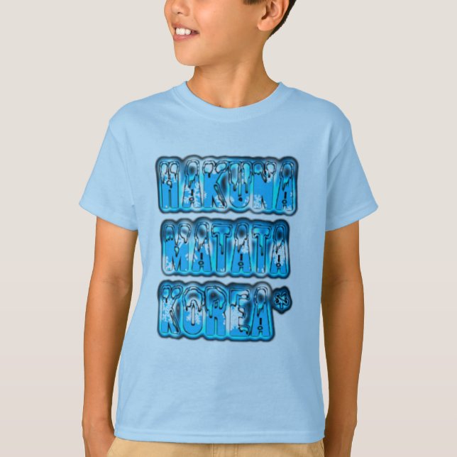Hakuna Matata Südkorea Art Print/Graphic T-Shirt (Vorderseite)