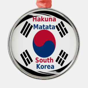 Hakuna Matata Südkorea Silbernes Ornament