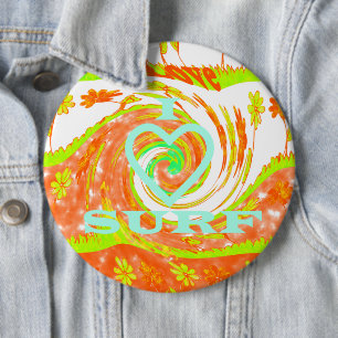 Hakuna Matata Summer Baby Kinder I Liebe Surfing.. Button