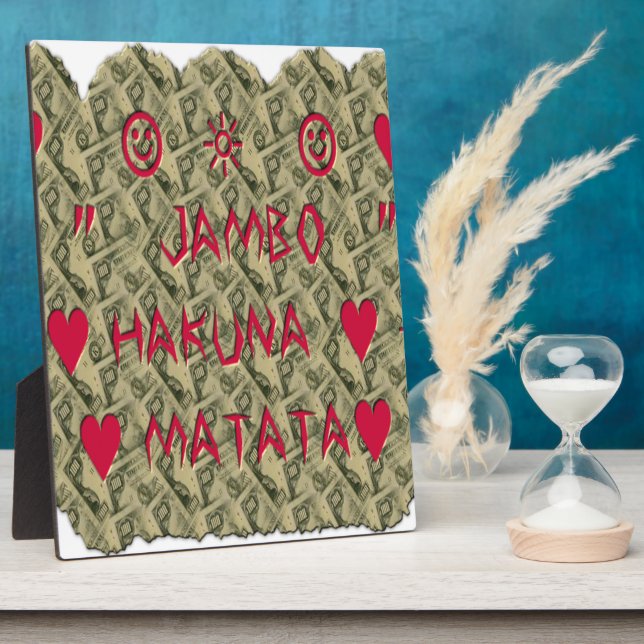 Hakuna Matata Talk Money Art Print Design Fotoplatte (Seite)