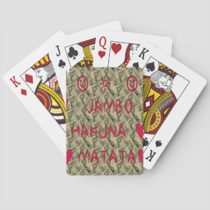 Hakuna Matata Talk Money Kunst Druck Design Spielkarten