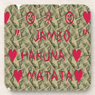 Hakuna Matata Talk Money Kunst Druck Design Untersetzer