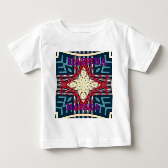 Hakuna Matata Text Hope Abstrakt Art Print Design Baby T-shirt (Vorderseite)