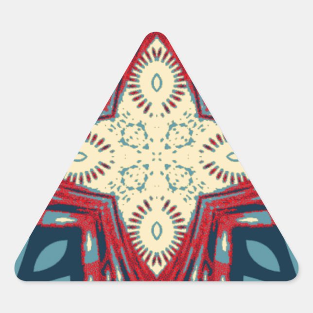 Hakuna Matata Text Hope Abstrakt Art Print Design Dreieckiger Aufkleber (Vorderseite)