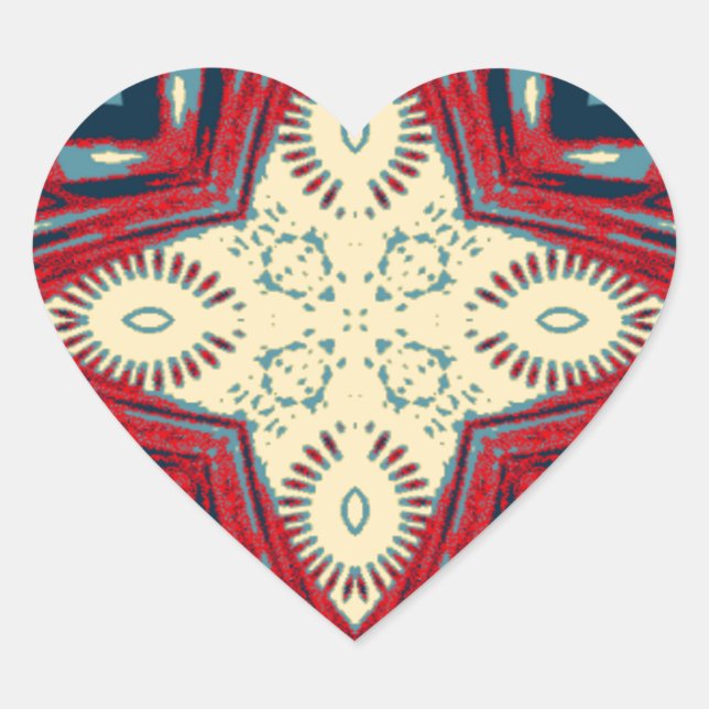 Hakuna Matata Text Hope Abstrakt Art Print Design Herz-Aufkleber (Vorderseite)