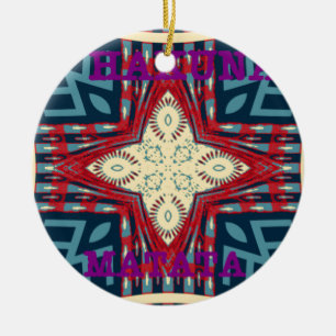 Hakuna Matata Text Hope Abstrakt Art Print Design Keramik Ornament