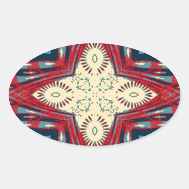 Hakuna Matata Text Hope Abstrakt Art Print Design Ovaler Aufkleber (Vorderseite)