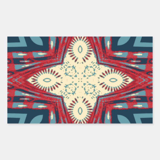 Hakuna Matata Text Hope Abstrakt Art Print Design Rechteckiger Aufkleber (Vorderseite)