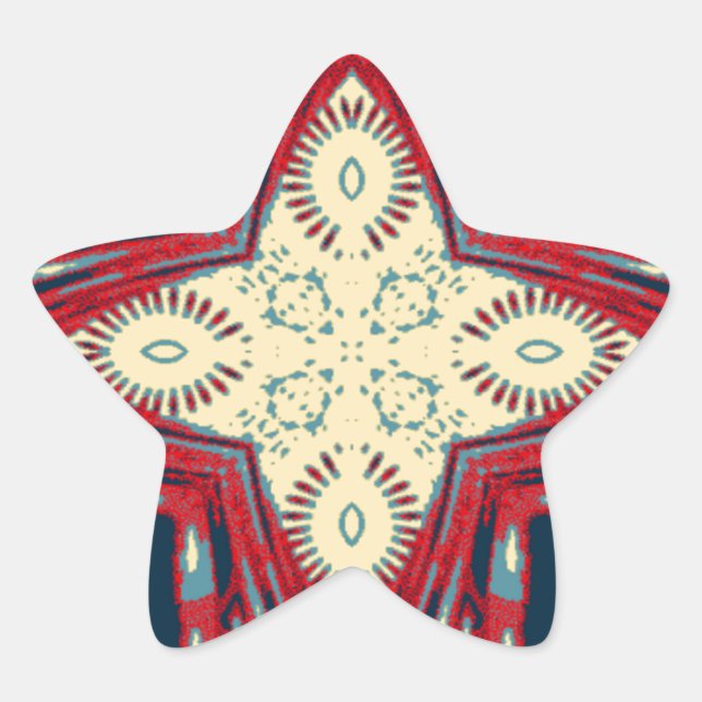 Hakuna Matata Text Hope Abstrakt Art Print Design Stern-Aufkleber (Vorderseite)