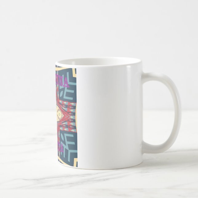 Hakuna Matata Text Hope Abstrakt Art Print Design Tasse (Rechts)