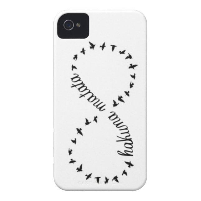 Hakuna Matata Unendlichkeitssymbol iphone 4/4s Case-Mate iPhone Hülle (Rückseite)