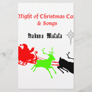 Hakuna Matata Weihnachtsgeschenke mit Weihnachtsli
