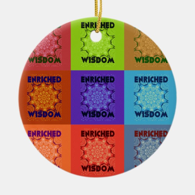 Hakuna Matata Weisheit bereichert Keramik Ornament (Vorne)