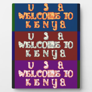 Hakuna Matata Willkommen in Kenia.png Fotoplatte
