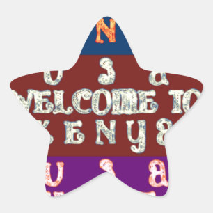 Hakuna Matata Willkommen in Kenya.png Stern-Aufkleber