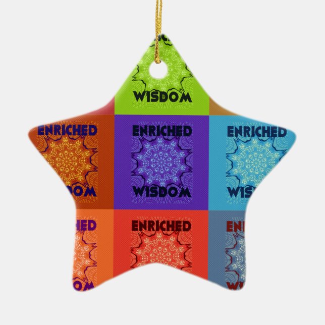 Hakuna Matata Wisdom Enriched Keramikornament (Vorne)