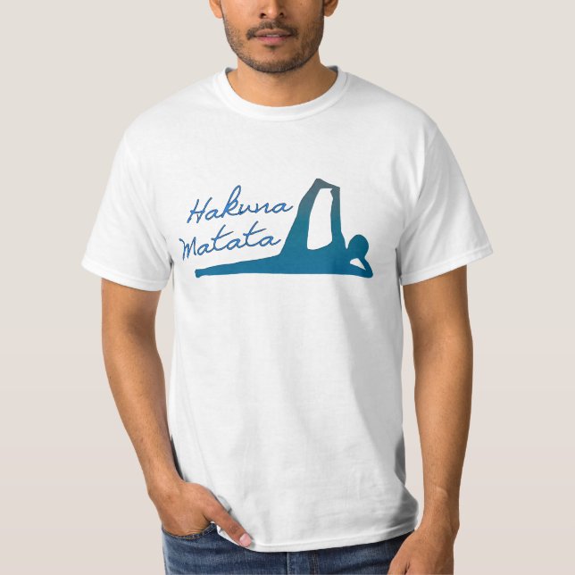 Hakuna Matata Yoga T Shirt für Männer (Vorderseite)
