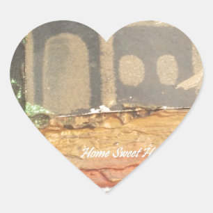 Hakuna Matata Zuhause Sweet Zuhause inspiration qu Herz-Aufkleber