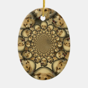 Hakuna Matta Puppies und Hunde unendlich phantasti Keramik Ornament