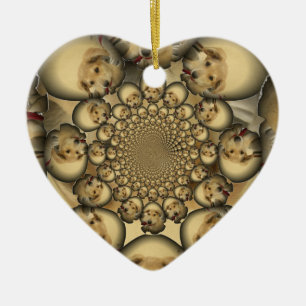 Hakuna Matta Puppies und Hunde unendlich phantasti Keramik Ornament