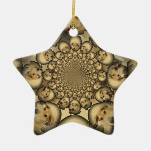 Hakuna Matta Puppies und Hunde unendlich phantasti Keramik Ornament