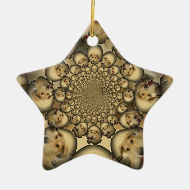 Hakuna Matta Puppies und Hunde unendlich phantasti Keramik Ornament (Vorne)