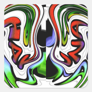 HakunaMatata hakunamatata Geschenke Quadratischer Aufkleber