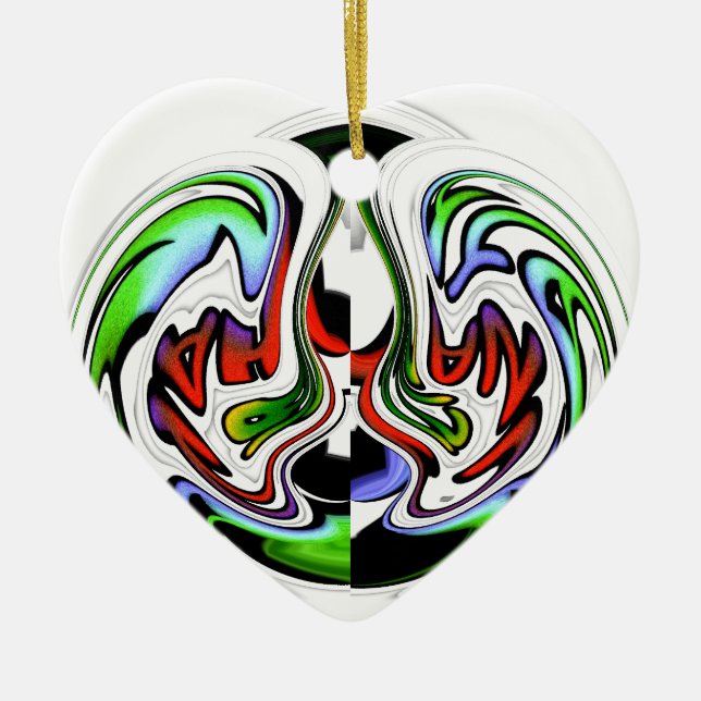 HakunaMatata hakunamatata Geschenkfarben Keramikornament (Vorne)