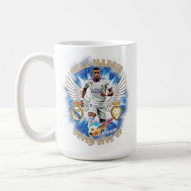 Hala Madrid Kylian Mb Never Give Up Mug Kaffeetasse (Links)
