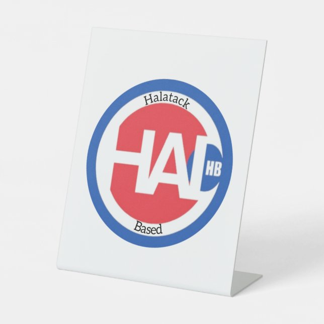 Halatack Sockelschild (Vorderseite)