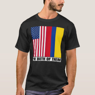 Halb Amerikaner Halb kolumbianisches Erbe USA & Ko T-Shirt