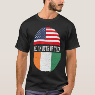 Halb-Amerikaner Halbfinale irische Flagge Irland K T-Shirt