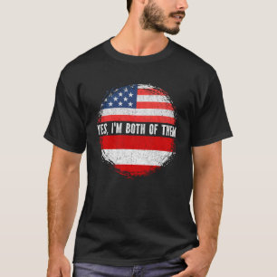 Halb-Amerikaner Halbfinale Österreichische USA Fla T-Shirt