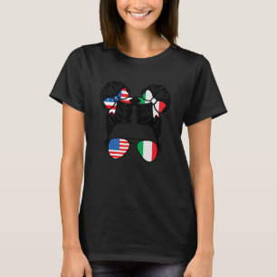Halb-Amerikaner Half Italienischer Girl USA Italie T-Shirt