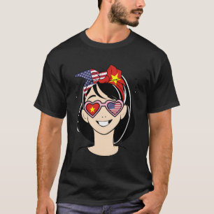 Halb Amerikaner Half Vietnamesisch Little Girl Vie T-Shirt