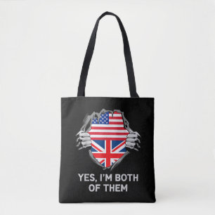 Halb Amerikanisch Halb Britisch USA England Flagge
