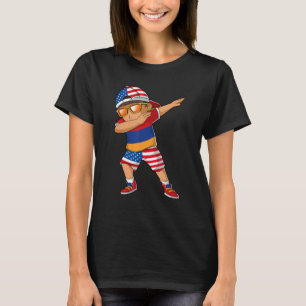 Halb-Amerikanischer Halbarmenischer Junge kid Arme T-Shirt