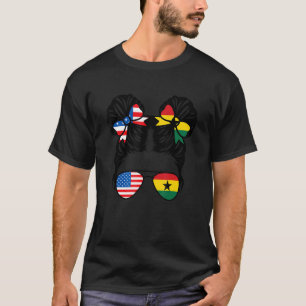 Halb amerikanisches halb ghanaisches Mädchen USA G T-Shirt
