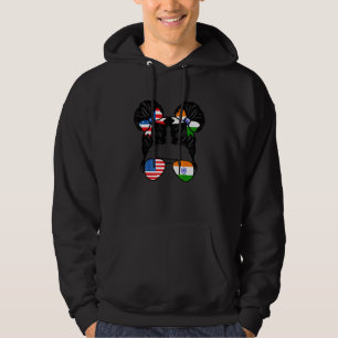 Halb amerikanisches halb indisches Mädchen USA Ind Hoodie