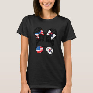 Halb amerikanisches Südkoreanisches Mädchen USA Sü T-Shirt
