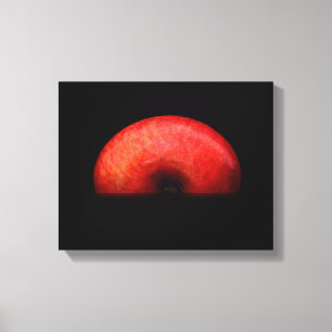 Halb Apple *Eine Art Foto* *So Cool* Leinwanddruck