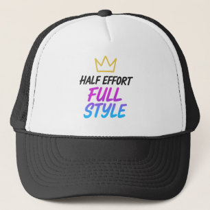 Halb Aufwand Vollstil Funny Sarcastic Trucker Hat Truckerkappe