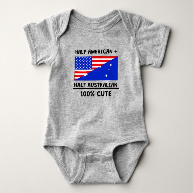 Halb australisches 100% niedlich baby strampler (Vorderseite)