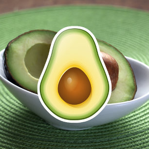 Halb Avocado Aufkleber
