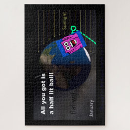 Halb beleuchteter Ball! Puzzle